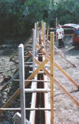 Back foundation form
